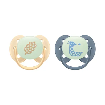 Philips Avent Fopspeen - Ultra Soft Nighttime - 0-6 maanden - 2 stuks - Glow in the Dark