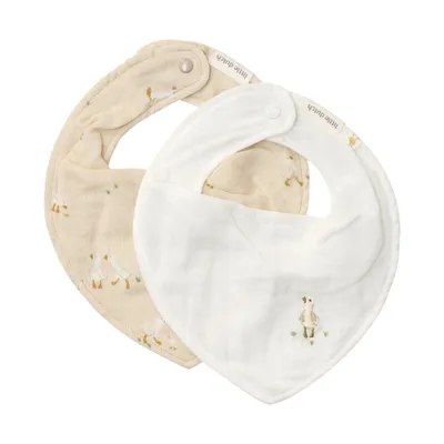 Little Dutch Little Goose Bandana Slab - 2 Stuks - 22 x 19 cm