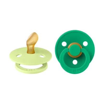 BiBs Colour Fopspeen - Anatomisch - 2 Stuks - 0-6 Mnd - Matcha / Cactus