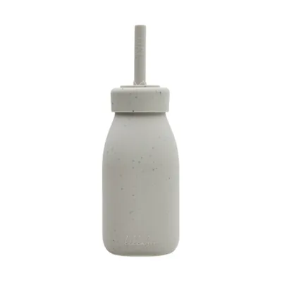 Kikkaboo Flesje Met Rietje - Platina Siliconen