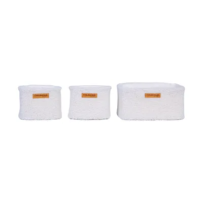 Childhome Teddy Hangmandjes - Set van 3 - Offwhite