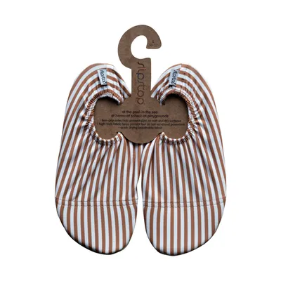 Slipstop Schoentjes - Cognac Stripe