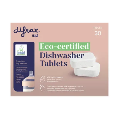 Difrax Vaatwastabletten - Eco-Certified - 30 Stuks