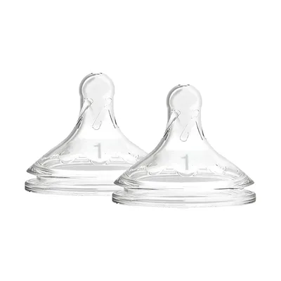 Dr. Brown's Flesspeen Brede Hals Options+ Fase 1 2-Pack