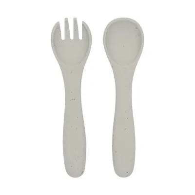 Kikkaboo Vork En Lepel - Platina Siliconen