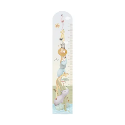 Little Dutch Groeimeter Muursticker - Safari