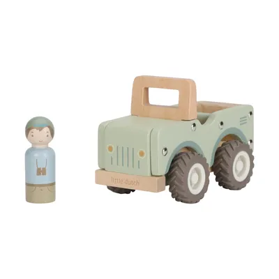 Little Dutch Safari Friends Houten Safari Jeep