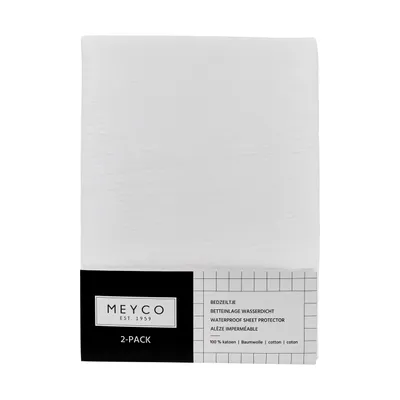 Meyco Baby Bedzeil - 2 stuks - Wit