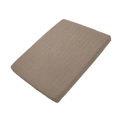 Meyco Deluxe Jacquard Chevron Boxmatrashoeslaken - Dark Taupe  