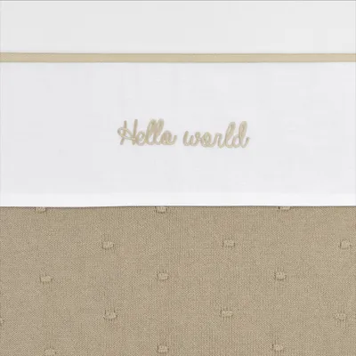 Meyco Wieglaken Hello World Sand 75x100cm