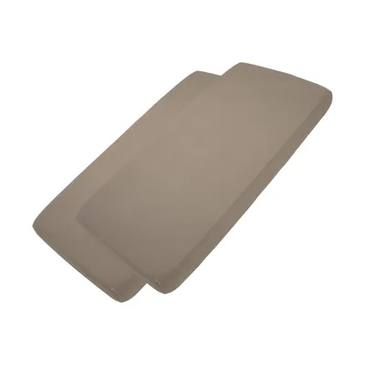 Meyco Baby Uni Hoeslaken Juniorbed - 2 Stuks - 70 x 140/150 cm - Jersey - Dark Taupe