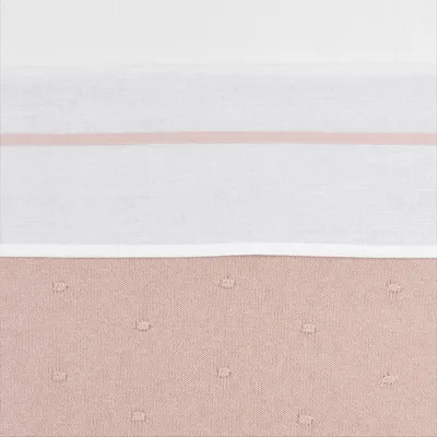 Meyco Ledikantlaken Bies Soft Pink 100x150cm