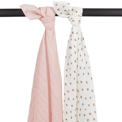 Meyco Multidoek Mini Panther Soft Pink 120x120cm 2-Pack