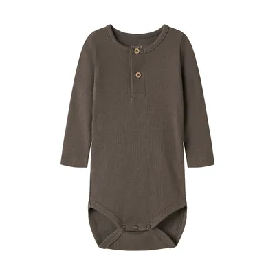 Name It Kab Button Romper - Maat 68 - Morel