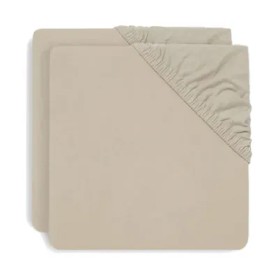 Jollein Hoeslaken Boxmatras Jersey Nougat 75 x 95 cm 2 Pack