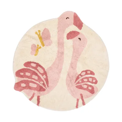 Little Dutch Flamingo Vloerkleed - 110 x 110 cm - Roze