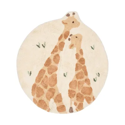 Little Dutch Giraffe Vloerkleed - 110 x 110 cm - Beige