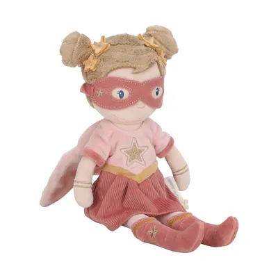 Little Dutch Superhero Knuffelpop Rosa - 35 cm