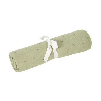 Little Dutch Pure Swaddle Doek XL - Hydrofiel - 120 x 120 cm - Sage 