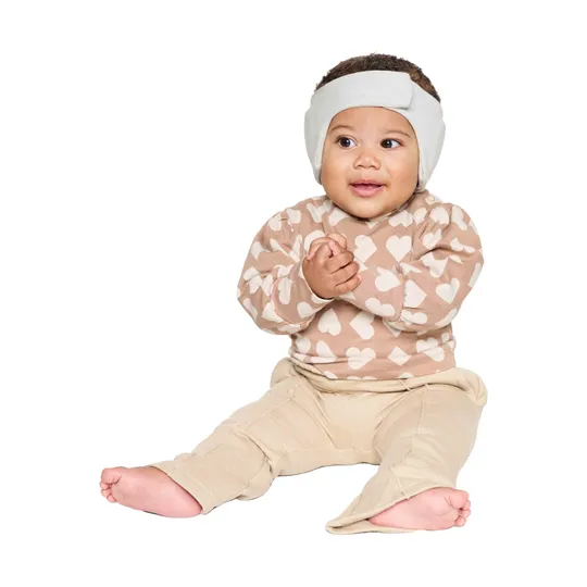 Dooky Baby Oorbescherming Hoofdband - 0–6 mnd – Grijs