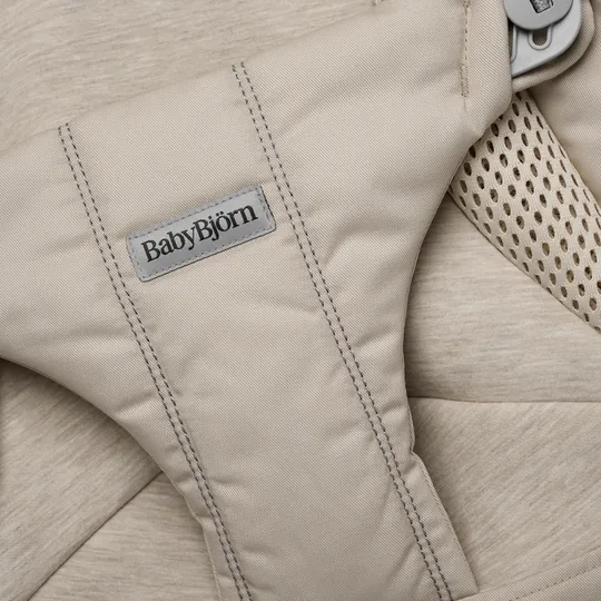 BabyBjörn Balance Soft Wipstoeltje Geweven Jersey Tri-Fabric - Zandgrijs