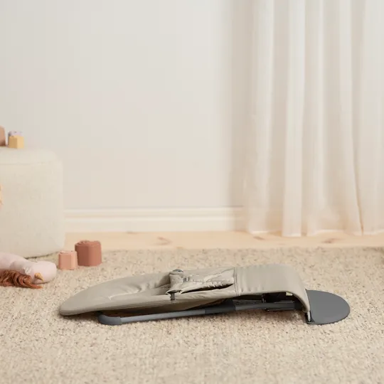 BabyBjörn Balance Soft Wipstoeltje Geweven Jersey Tri-Fabric - Zandgrijs