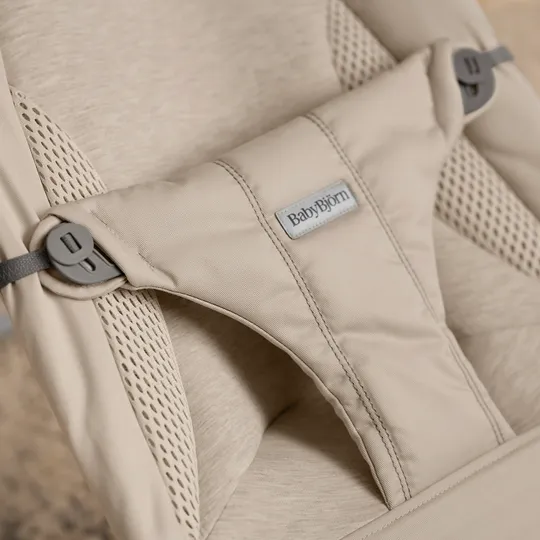 BabyBjörn Balance Soft Wipstoeltje Geweven Jersey Tri-Fabric - Zandgrijs