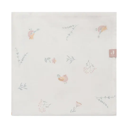 Jollein Lovely Birds Wieglaken - 75 x 100 cm