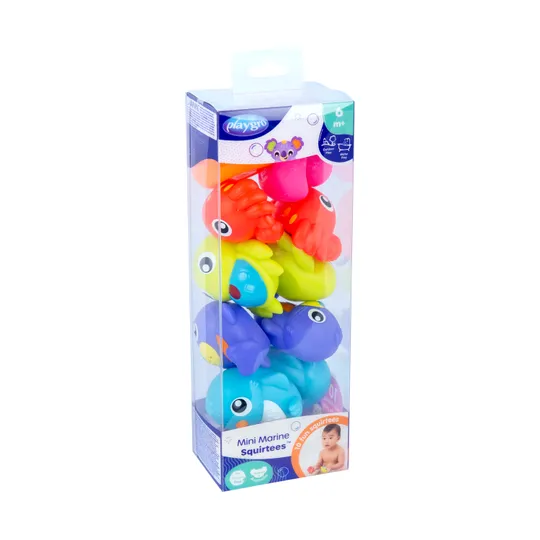 Playgro Badspeelgoed - Mini Marine Squirtees - 10 Stuks