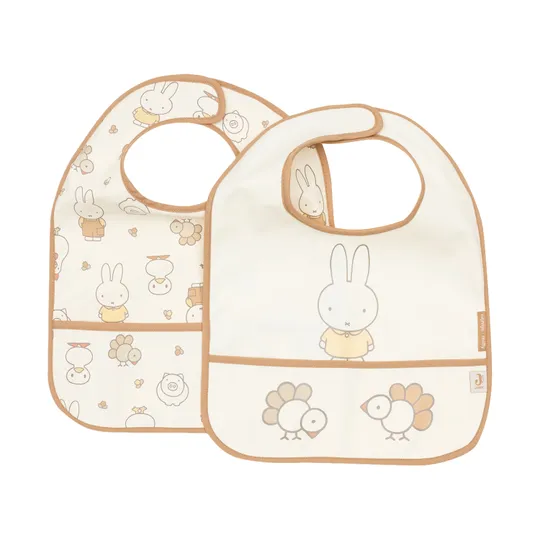 Jollein Slab Waterproof - Miffy Family Farm - 2 Stuks