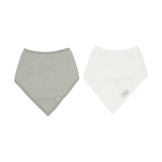 Jollein Slab Bandana Hydrofiel - Olive Green/Oatmeal - 2 Stuks