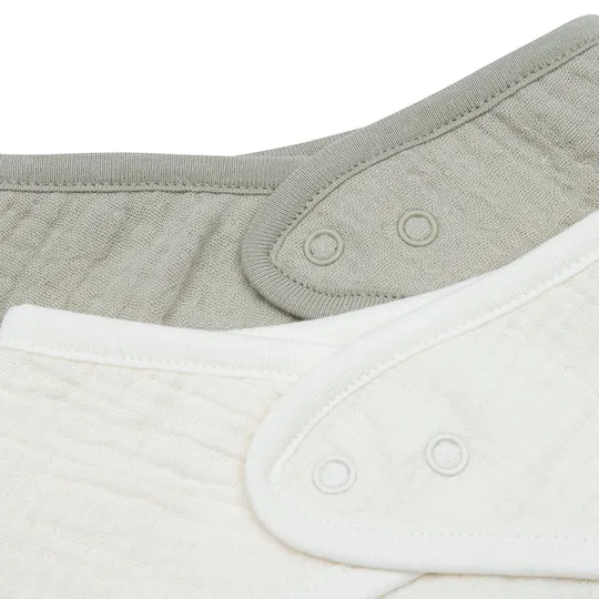 Jollein Slab Bandana Hydrofiel - Olive Green/Oatmeal - 2 Stuks