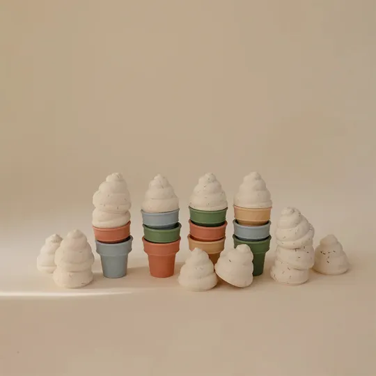 Mushie Mix & Match Ice Cream Toy Set