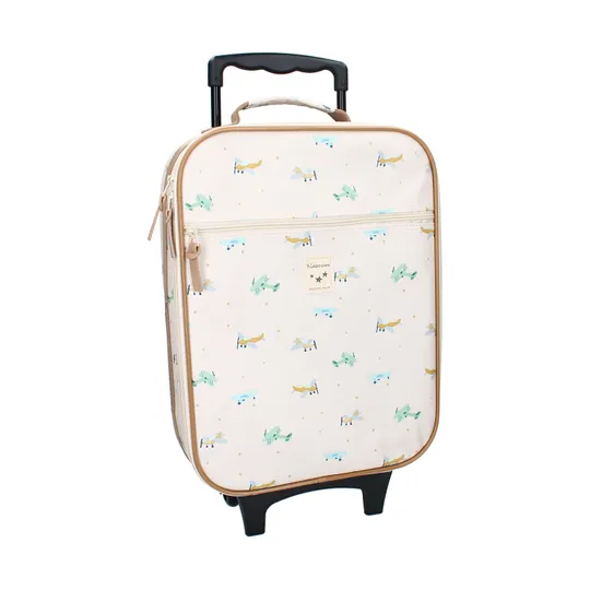 Kidzroom Trolley koffer - Small Talk - Green