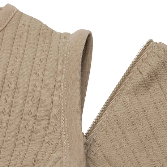 Jollein Slaapzak Zomer Met Afritsbare Mouw - Ajour Biscuit