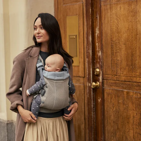 BabyBjörn Harmony Draagzak 3D-Mesh - Grijsbeige