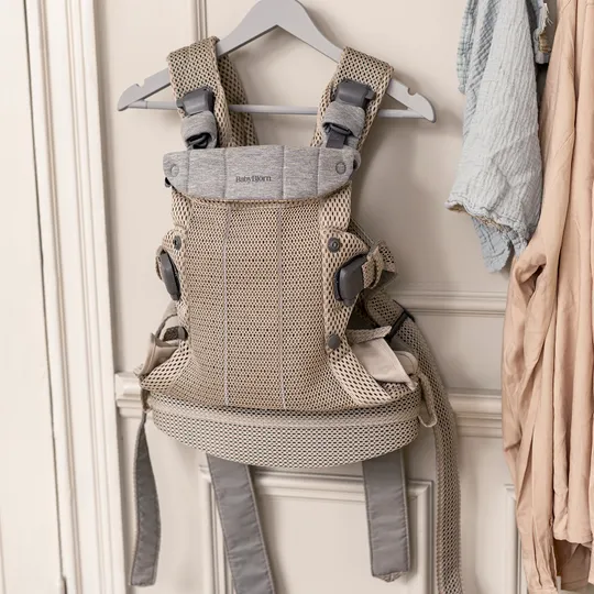 BabyBjörn Harmony Draagzak 3D-Mesh - Grijsbeige