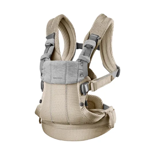 BabyBjörn Harmony Draagzak 3D-Mesh - Grijsbeige