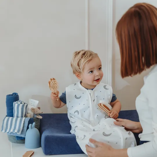 Meyco Aankleedkussenhoes Badstof Indigo