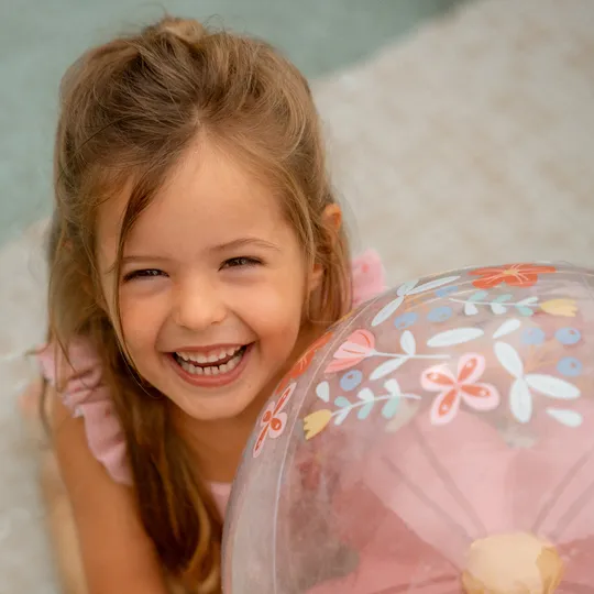 Little Dutch Pink Flowers 3D Figuur Strandbal