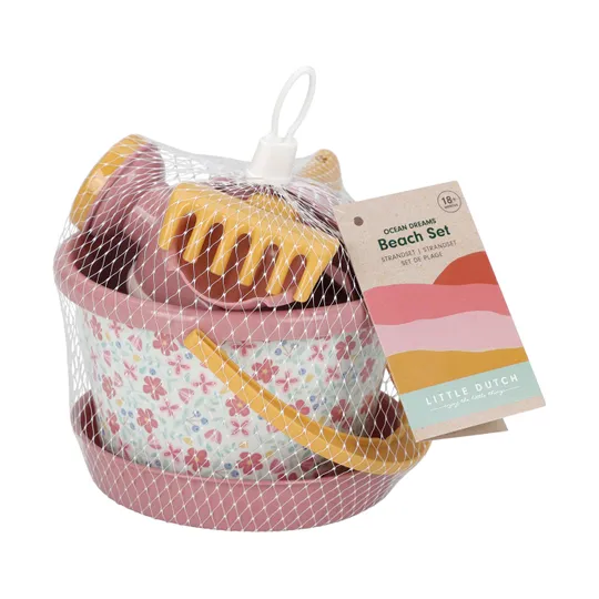 Little Dutch Pink Flower Strandset 5 delig