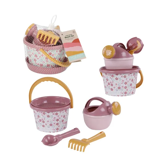 Little Dutch Pink Flower Strandset 5 delig