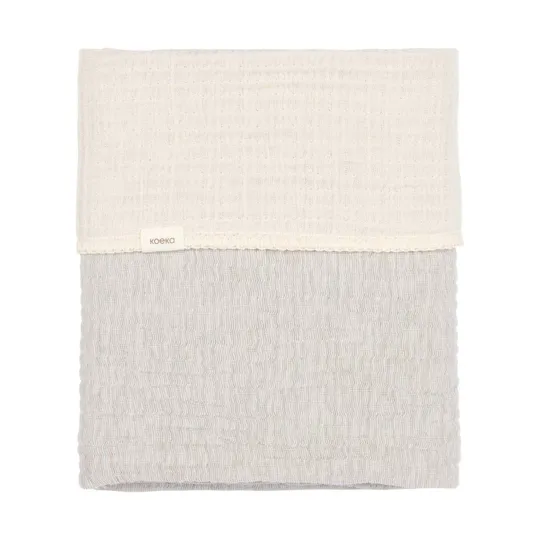 Koeka Rivoli Ledikantdeken - 100 x 150 cm - Stone 