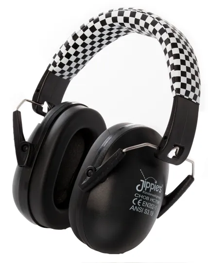 Jippie's Gehoorbeschermer Zwart / Wit