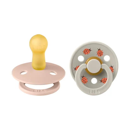 BiBs Studio Colour Fopspeen - Rond - 2 Stuks - 18+ Mnd - Ladybug Blush Mix