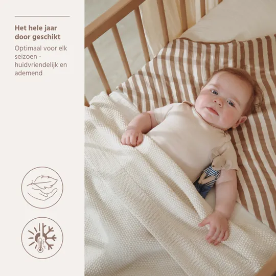 Meyco Deken Mini Relief Natural 75x100cm