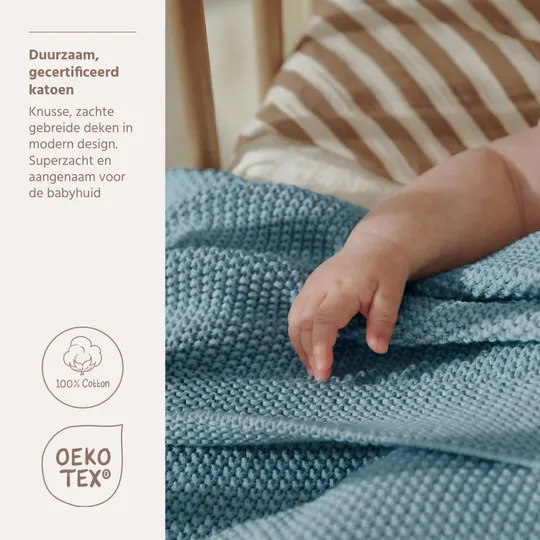 Meyco Deken Mini Relief Jeans Blue 100x150cm