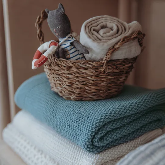 Meyco Deken Mini Relief Jeans Blue 75x100cm