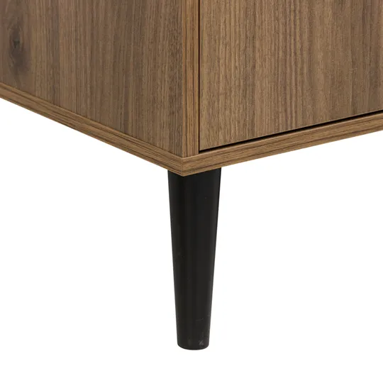 Bopita Zara 2-Deurskast XL - Walnoot/Mat Zwart