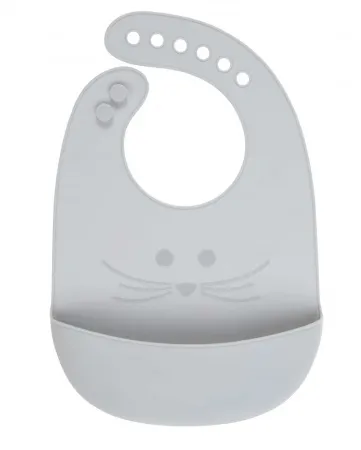 Lässig Slab Silicone Little Chums Mouse Grey